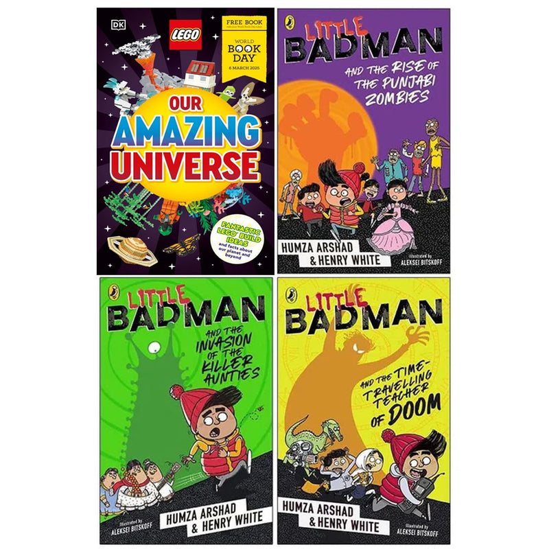 Little Badman Collection 4 Books Set (The Time-travelling Teacher of Doom) - The Book Bundle