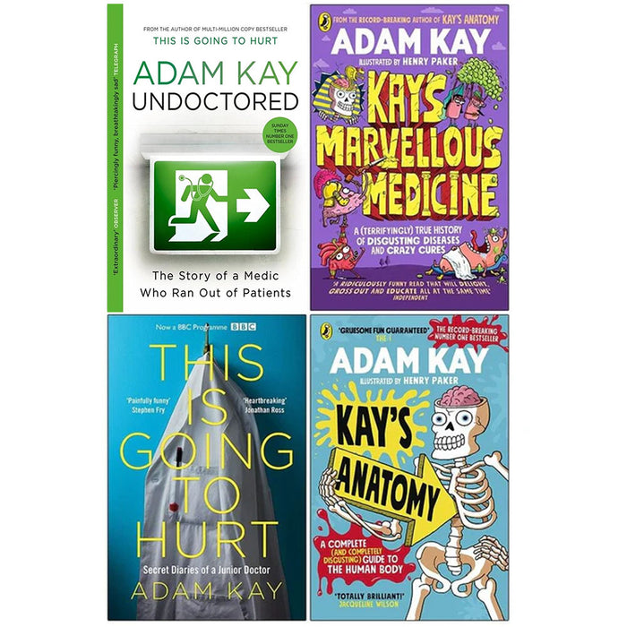 Adam Kay 4 Books Set Undoctored, Marvellous Medicine, This is Going to Hurt - The Book Bundle