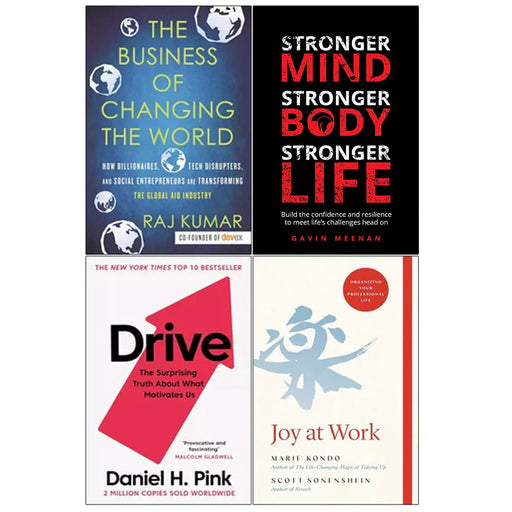Joy at Work, Business of Changing, Stronger Mind, Drive 4 Books Set - The Book Bundle