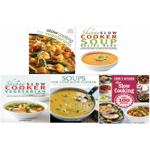 More Slow Cooking, Slow Cooker, Skinny, Vegetarians 5 Books Collection Set - The Book Bundle