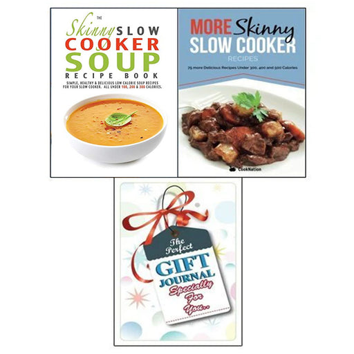 More Skinny Slow Cooker Recipes, The Skinny Slow Cooker Soup Recipe, The Perfect Gift 3 Books Collection Set - The Book Bundle