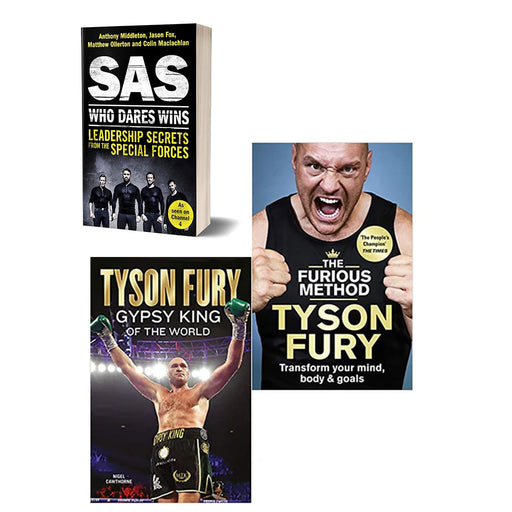 SAS: Who Dares Wins,Tyson Fury,The Furious Method 3 Books Collection Set - The Book Bundle