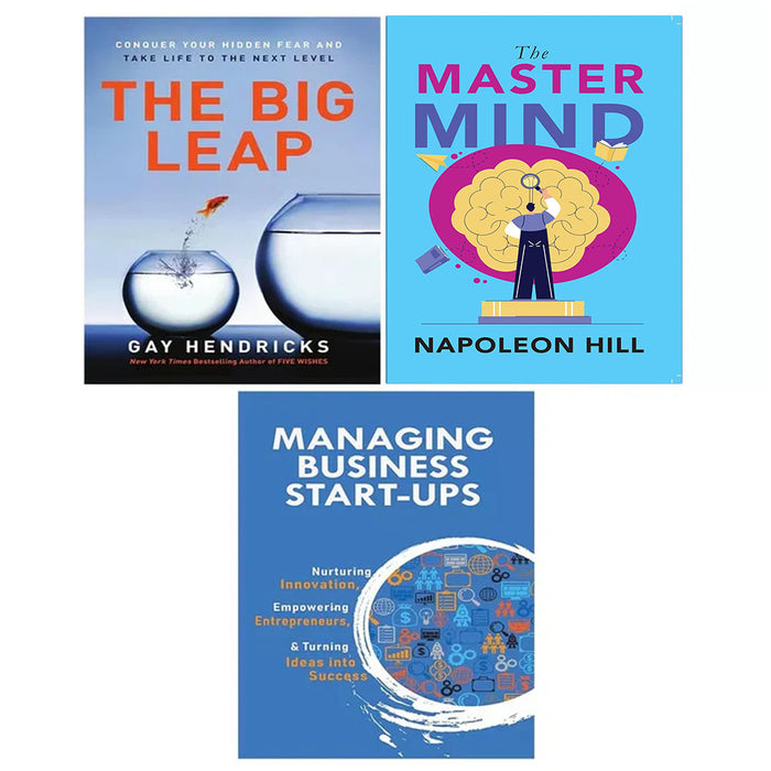 Big Leap, Managing Business Start-Ups,Master Mind Napoleon Hill 3 Books Set - The Book Bundle