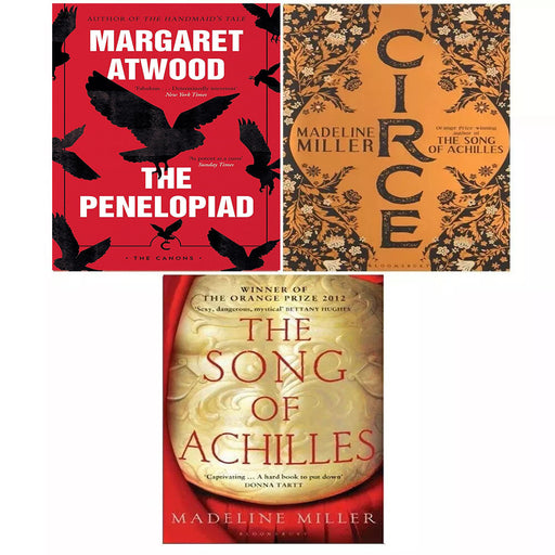 Penelopiad margaret atwood, song of achilles, circe madeline miller [hardcover] 3 books collection set - The Book Bundle
