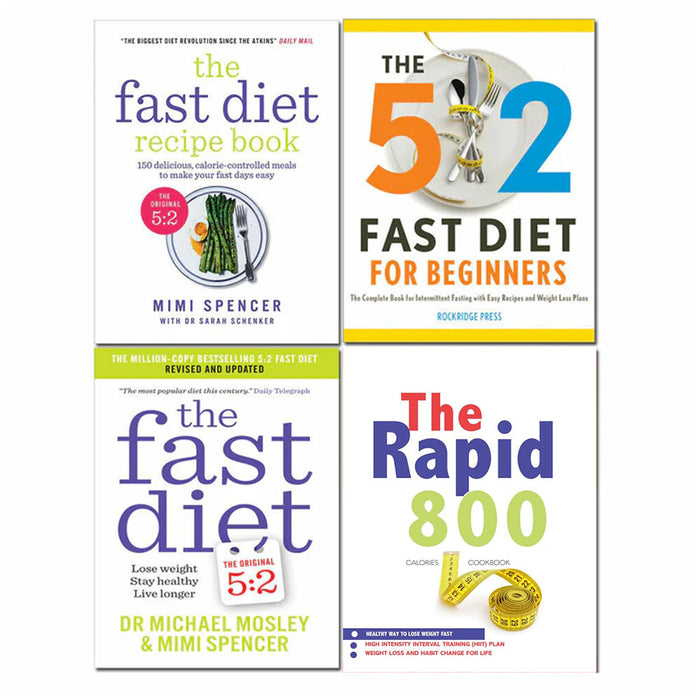 Fast Diet Recipe, 5: 2 Fast Diet, The Rapid 800 Cookbook, The Fast Diet 4 Books Set - The Book Bundle