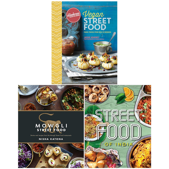 Vegan Street Food [Hardcover], Mowgli Street Food [Hardcover], Street Food 3 Books Collection Set - The Book Bundle