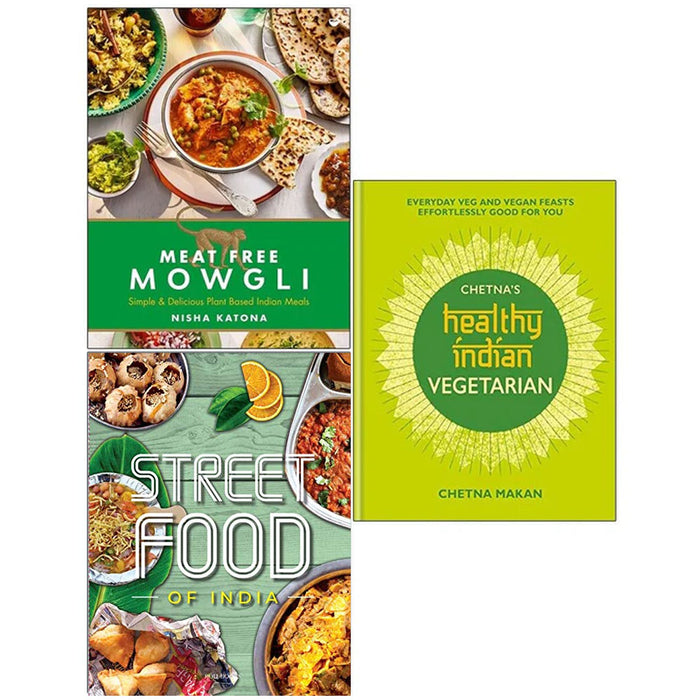 Meat Free Mowgli, Street Food, Healthy Indian 3 Books Set - The Book Bundle