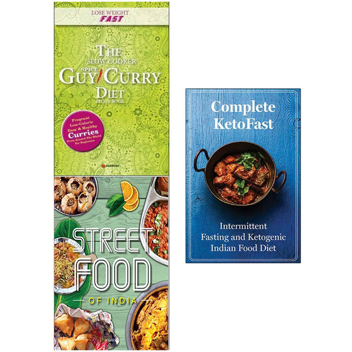 Slow Cooker Curry Guy, Street Food, Complete Ketofast 3 Books Collection Set - The Book Bundle