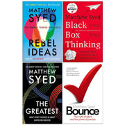 Matthew Syed Collection 4 Books Set (Rebel Ideas, Black Box Thinking, The Greatest, Bounce) - The Book Bundle
