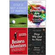 Golf is Not a Game of Perfect, How Emotions Are Made, Business Adventures, How We Got to Now 4 Books Collection Set - The Book Bundle
