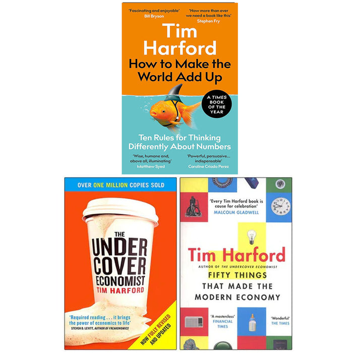 Grehge lection 3 Books Set (How to Make the World Add Up, The Undercover Economist, Fifty Things that Made the Modern Economy) - The Book Bundle