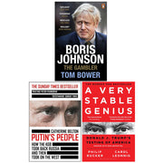 Boris Johnson The Gambler, Putin's People, A Very Stable Genius 3 Books Collection Set - The Book Bundle