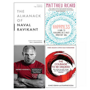 Almanack of Naval Ravikant, Happiness, Approach Without Caution, Courage To Be Disliked 4 Books Set - The Book Bundle