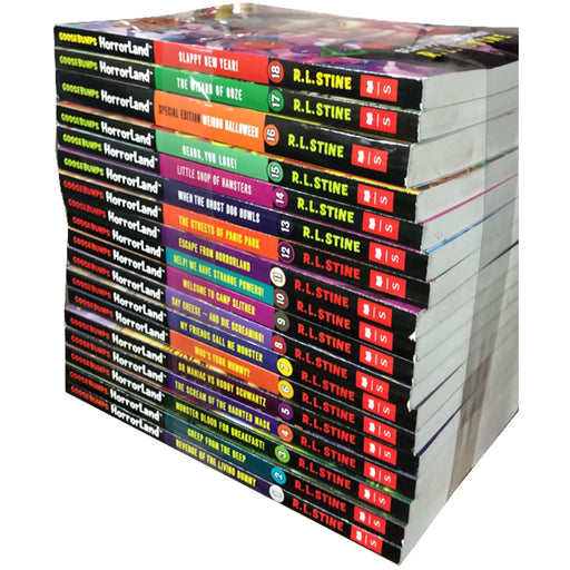 Goosebumps Horrorland Series 1 - 18 Books Collection Set by R.L. Stine Wizard of Ooze, Slappy NewYear - The Book Bundle