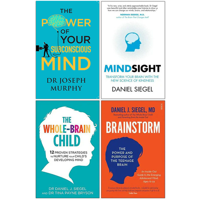 The Power of Your Subconscious Mind, Emotional Intelligence, The Whole-Brain Child & Brainstorm 4 Books Set - The Book Bundle