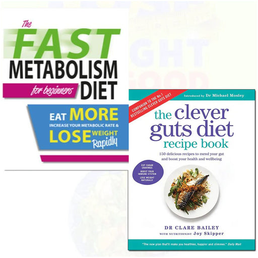 Clever guts diet recipe Book and The Fast Metabolism Diet For Beginners 2 Books Collection Set - The Book Bundle