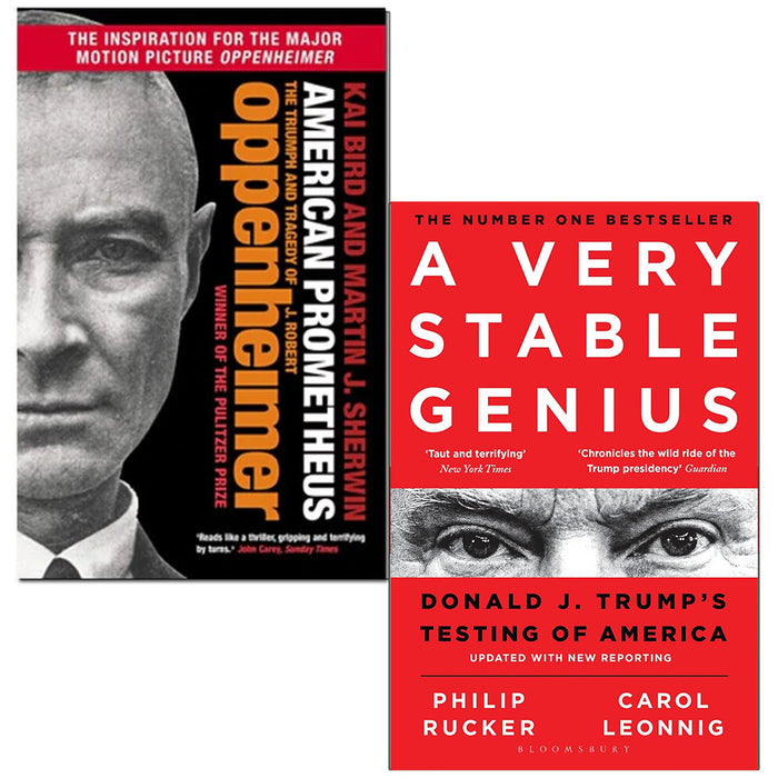 American Prometheus By Kai Bird, Martin J. Sherwin & A Very Stable Genius By Carol Leonnig, Philip Rucker 2 Books Collection Set - The Book Bundle