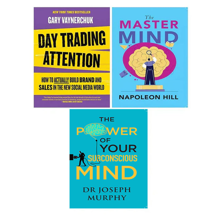Day Trading Attention, The Power of Your Subconscious Mind, Master Mind 3 Books Set - The Book Bundle