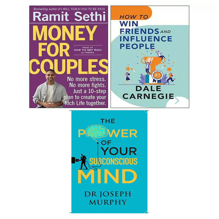 Money For Couples, The Power of Your Subconscious Mind, How Win Friends Influence 3 Books Set - The Book Bundle