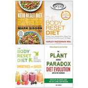 The Body Reset Diet, The Plant Paradox, The Keto Reset Diet, The Body Reset Diet Smoothies and Juices 4 books collection set - The Book Bundle