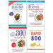 Clever Guts Diet, The 8-Week Blood, The Fast 800 Recipe Book, Quick and Simple RAPID 800 4 Books Collection Set - The Book Bundle