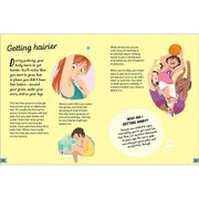Paperback book titled "A Girl's Guide to Growing Up" by Anita Ganeri, about bodily changes for girls, published by Franklin Watts.