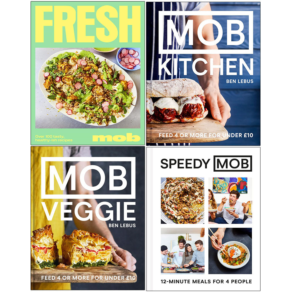 MOB Kitchen, Speedy MOB, MOB Veggie, Fresh Mob 4 Books Collection Set ...