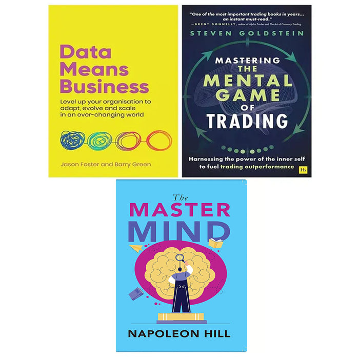 Master Mind, Mastering Mental Game of Trading, Data Means Business 3 Books Set - The Book Bundle