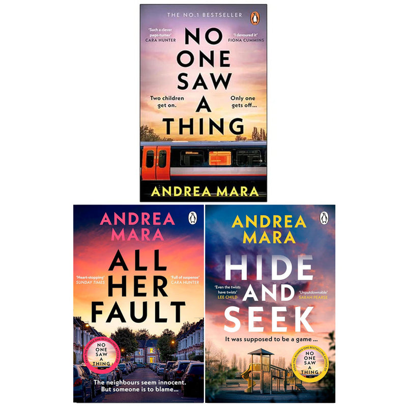 Andrea Mara Collection 3 Books Set (No One Saw a Thing, All Her Fault and Hide and Seek) - The Book Bundle