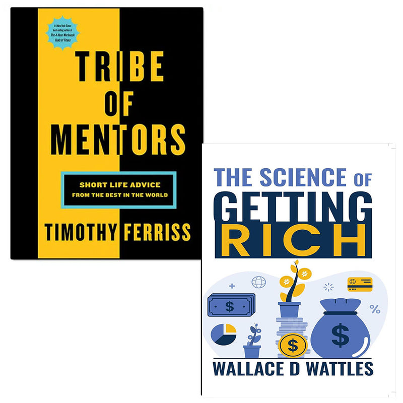 Tribe of Mentors and The Science of Getting Rich 2 Books Bollection Set - The Book Bundle