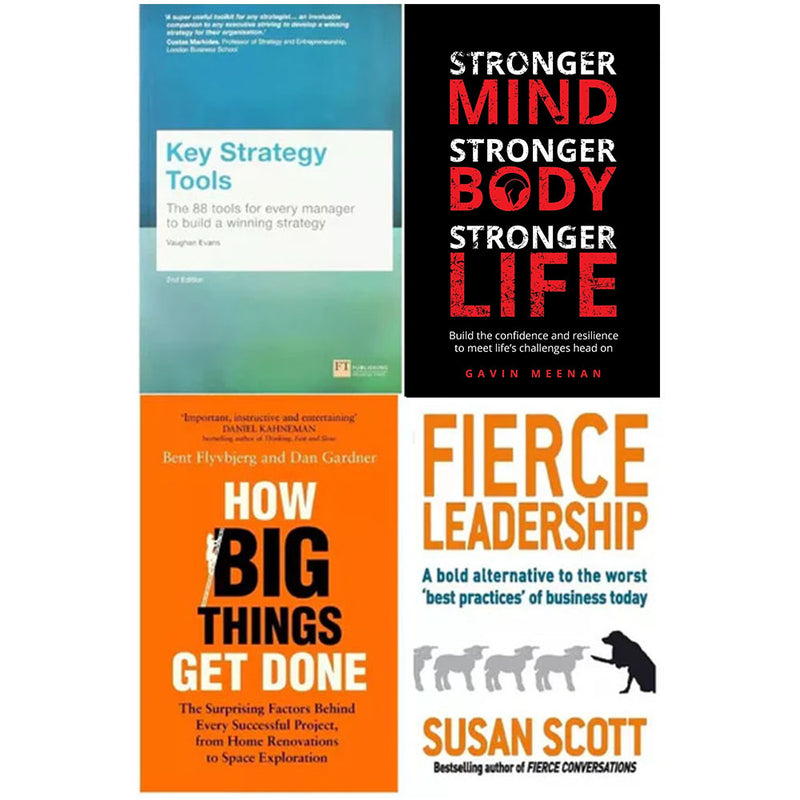 Key Strategy Tools, How Big Things, Stronger Mind, Fierce Leadership 4 Books Set - The Book Bundle