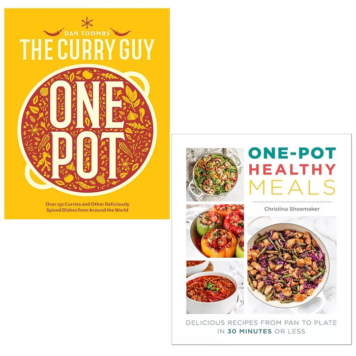 Curry Guy One Pot Dan Toombs (Hardcover), One Pot Healthy Meals 2 Books Set - The Book Bundle