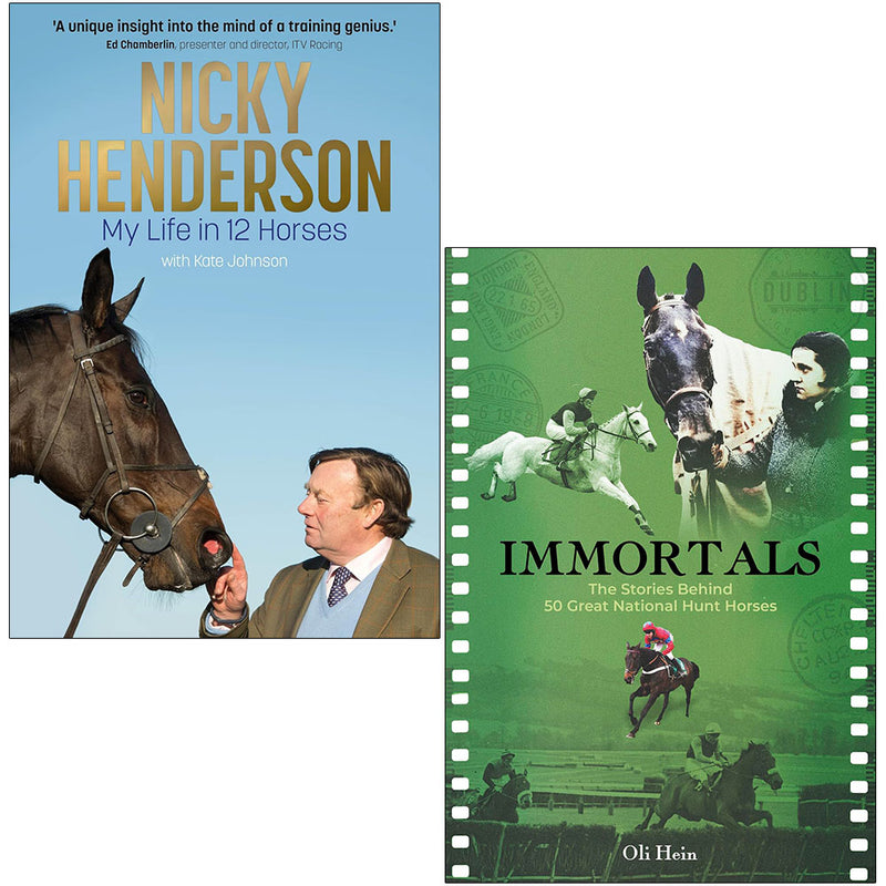 Nicky Henderson: My Life in 12 horses, Immortals 2 Books Collection Set - The Book Bundle