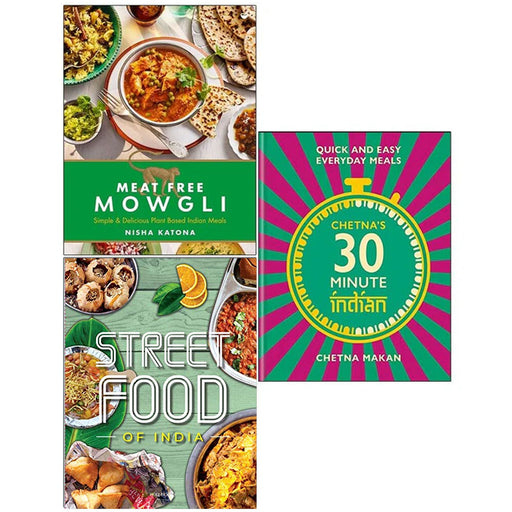 Meat Free Mowgli, Street Food, 30-minute Indian 3 Books Set - The Book Bundle