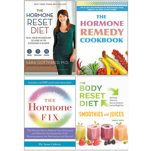 Hormone Reset Diet, Hormone Remedy Cookbook, Hormone Fix, Body Reset Diet Smoothies 4 Books Collection Set - The Book Bundle