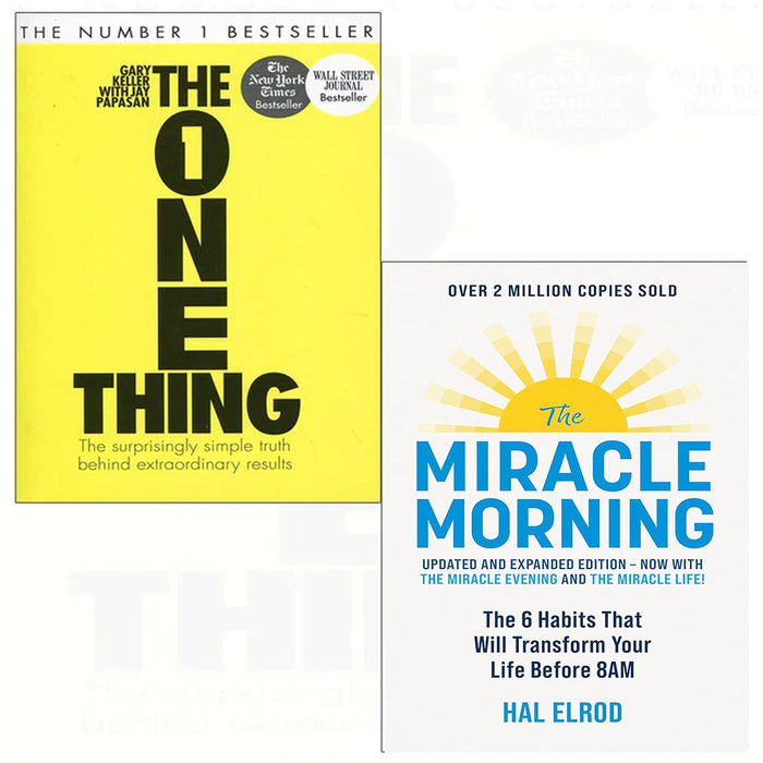 One Thing And Miracle Morning 2 Books Collection Set - The Book Bundle