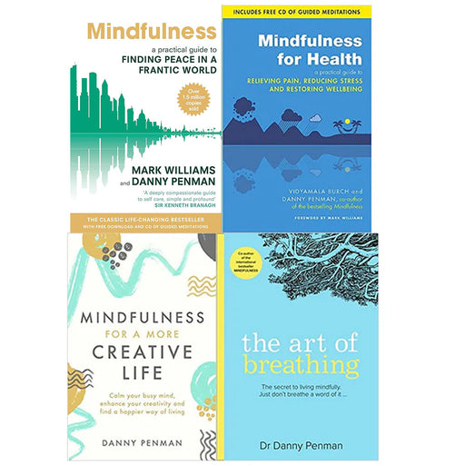 Dr Danny Penman 4 Books Collection Set (Art of Breathing,Mindfulness for a More,Health,Finding Peace) - The Book Bundle