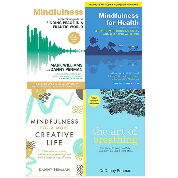 Dr Danny Penman 4 Books Collection Set (Art of Breathing,Mindfulness for a More,Health,Finding Peace) - The Book Bundle
