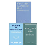 The Greatest Manifestation Book by Vex King and Kaushal, Power Of Manifestation by Juliette Kai & Manifest It Now Chloe Hart 3 Books Collection Set - The Book Bundle