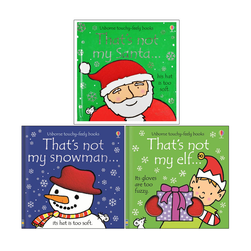 That's not my Series 3 Books Collection Set by Fiona Watt (That's not my santa ,That's not my snowman &That's not my elf) - The Book Bundle