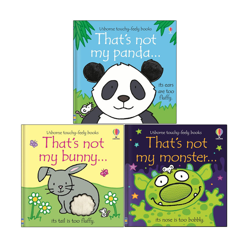 That's not my Series 3 Books Collection Set by Fiona Watt(That's not my panda ,That's not my bunny & That's not my monster ) - The Book Bundle