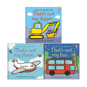 That's not my Series 3 Books Collection Set by Fiona Watt(That's not my digger, That's Not My Plane  &That's not my bus) - The Book Bundle