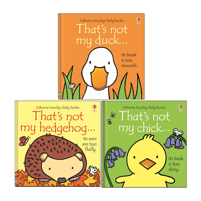 That's not my Series 3 Books Collection Set by Fiona Watt (That's not my duck, That's not my hedgehog &That's not my chick) - The Book Bundle