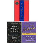 The 48 Laws Of Power, How We Got to Now Six Innovations, Secrets of the Millionaire Mind 3 Books Collection Set - The Book Bundle