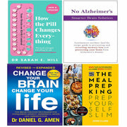 Pill Changes Everything, No Alzheimer, Change Your Brain, Meal Prep King 4 Books Se - The Book Bundle