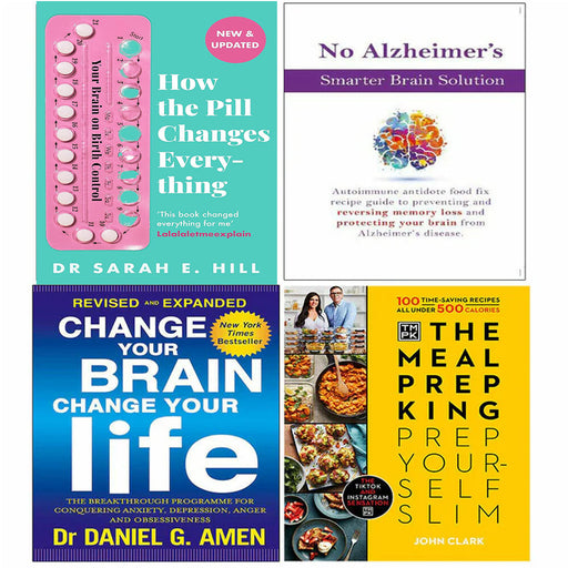 Pill Changes Everything, No Alzheimer, Change Your Brain, Meal Prep King 4 Books Se - The Book Bundle