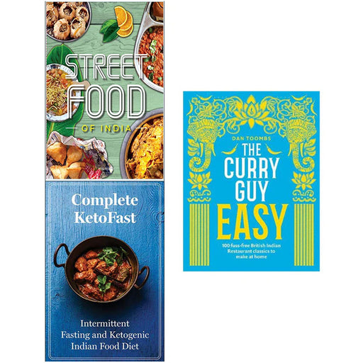 Curry Guy Easy [Hardcover], Street Food, Complete Ketofast 3 Books Collection Set - The Book Bundle