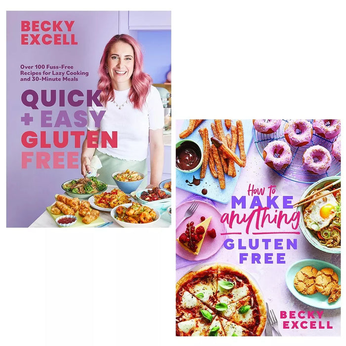 Becky Excell Collection 2 Books Set Quick and Easy Gluten Free & How to Make Anything Gluten Free - The Book Bundle