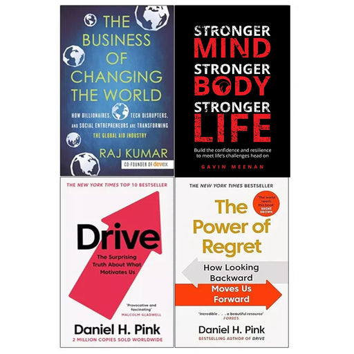 Power of Regret, Business of Changing, Stronger Mind, Drive 4 Books Set - The Book Bundle