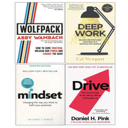 Wolfpack, Deep Work, Mindset, Drive Daniel Pink 4 Books Collection Set - The Book Bundle